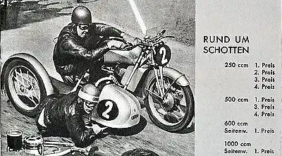 DKW - Motorsport - Rennsport - Brochüre  - 1936  - Deutsch  - nl-Versandhandel