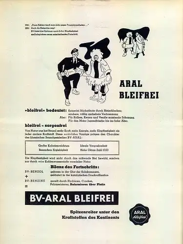 Aral-Petrol-1955-Reklame-Werbung-genuine Advert-La publicité-nl-Versandhandel