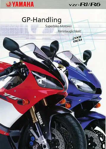 Yamaha - YZF - R1 / R6  -  Prospekt  - Deutsch - 2001 - nl-Versandhandel