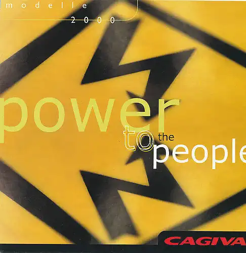 Cagiva - Modellprogramm  - Prospekt - 2000 - Deutsch/english - nl-Versandhandel