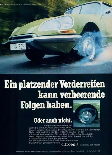 Citroen-DS 21-1970-Reklame-Werbung-vintage print ad-Vintage Publicidad