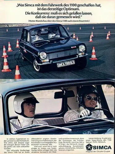 Sinca-1100-Special-1970-Reklame-Werbung-vintage print ad-Vintage Publicidad