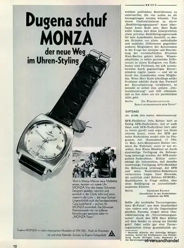 DUGENA-TRESOR-1968-Reklame-Werbung-genuine Advert-La publicité-nl-Versandhandel