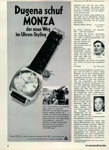 DUGENA-NEUE WEG-1968-Reklame-Werbung-genuine Advert-La publicité-nl-Versand