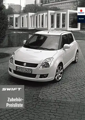 Suzuki - Swift -  Zubehör-Preisliste - 05/09 - Deutsch - nl-Versandhandel