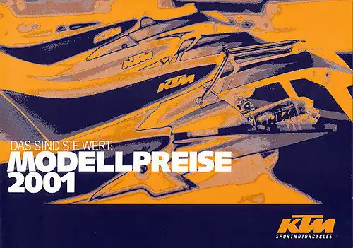 KTM - Modellpreise 2001 - Preisliste - Deutsch - nl-Versandhandel