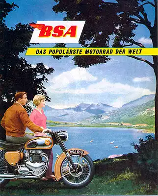 BSA  - Motorrad -  Programm - Prospekt -  01/1959  -  Deutsch - nl-Versandhandel