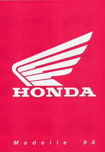 Honda - Motorrad-Programm - 1998 - Deutsch - nl-Versandhandel