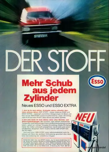 ESSO-NEU-1971-Reklame-Werbung-genuine Advert-La publicité-nl-Versandhandel