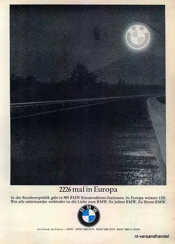 BMW-Kundendienst-1965-Reklame-Werbung-genuine Ad-La publicité-nl-Versandhandel