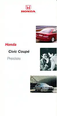 Honda - Civic - Coupe - Preisliste - 04/2000 - Deutsch - nl-Versandhandel