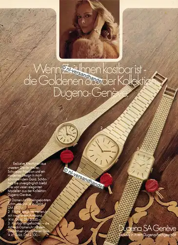Dugena-Genève-1974-Reklame-Werbung-genuine Advertising- nl-Versandhandel