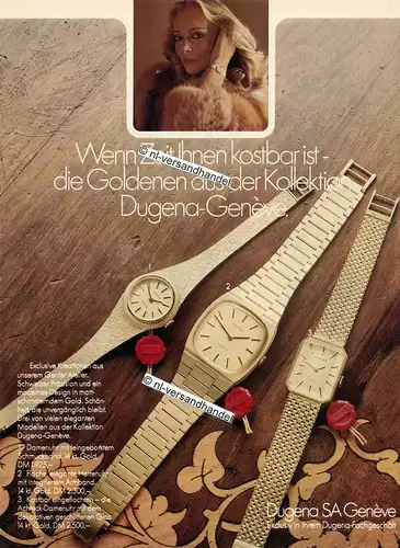 Dugena-Genève-1974-Reklame-Werbung-genuine Advertising- nl-Versandhandel 