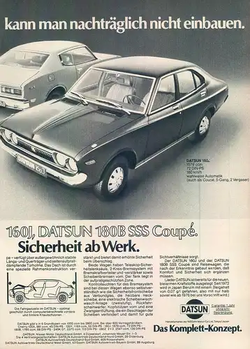Datsun-160J-180B-1975-Reklame-Werbung-genuineAdvertising-nl-Versandhandel
