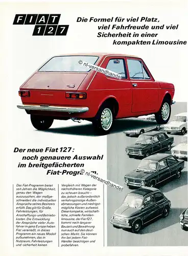 Fiat 127 - 1971 Werbung