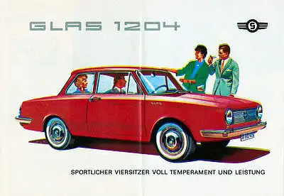 Glas - 1204 - S 1004 - S 1204 -  Prospekt  - 1962  -  Deutsch - nl-Versandhandel