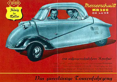 Messerschmitt - KR 200 - Prospekt  -1955 - Deutsch - nl-Versandhandel