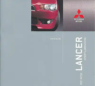 Mitsubishi - Lancer - Sportlimousine  - Prospekt - 10/08 -   nl-Versandhandel