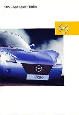 Opel - Speedster - Turbo  - Prospekt  - 11/ 2004 - Deutsch - nl-Versandhandel