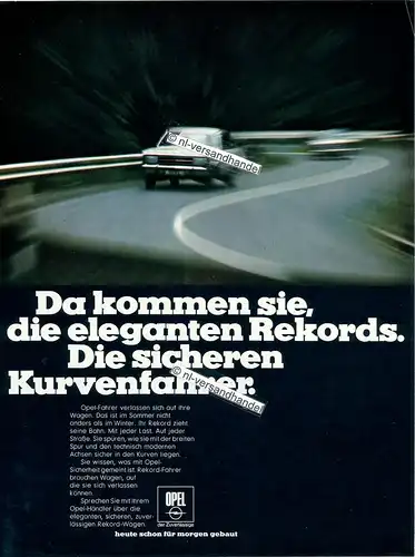 Opel-Rekord-1969-Reklame-Werbung-genuine Advertising-nl-Versandhandel