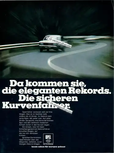 Opel-Rekord-1969-Reklame-Werbung-genuine Advertising-nl-Versandhandel 