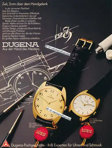 Dugena-Genève-1976-Reklame-Werbung-genuine Advertising- nl-Versandhandel