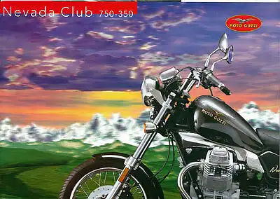 Moto Guzzi - Nevada Club - 750 - 350 - Prospekt  - Deutsch - nl-Versandhandel