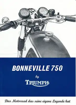 Triumph - Bonneville 750 - Prospekt - 1972 - Deutsch - nl-Versandhandel