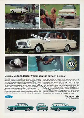 Ford-12M-Limousine-1966-Reklame-Werbung-genuine Advertising - nl-Versandhandel