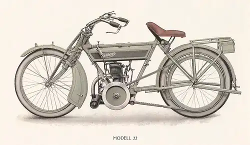 Zündapp - Motorrad-Prospekt  - 1922  - Deutsch -     nl-Versandhandel