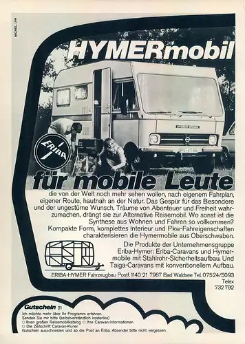 Hymer-Reisemobil-1977-Reklame-Werbung-vintage print ad-Vintage Publicidad