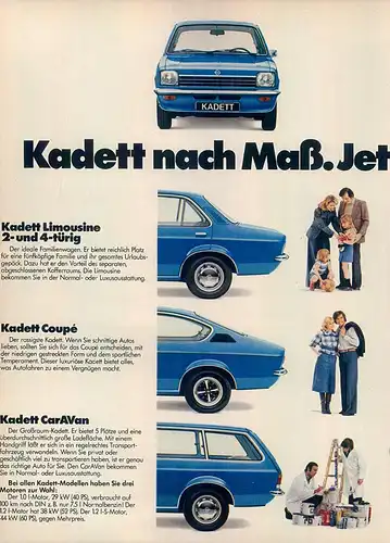 Opel-Kadett-City-1975-Reklame-Werbung-genuineAdvertising-nl-Versandhandel