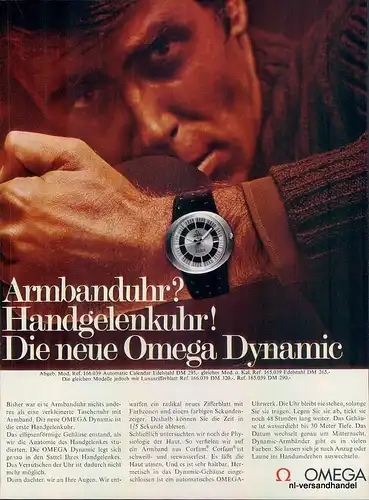 Omega-1969-Reklame-Werbung-genuine Advert-La publicité-nl-Versandhandel
