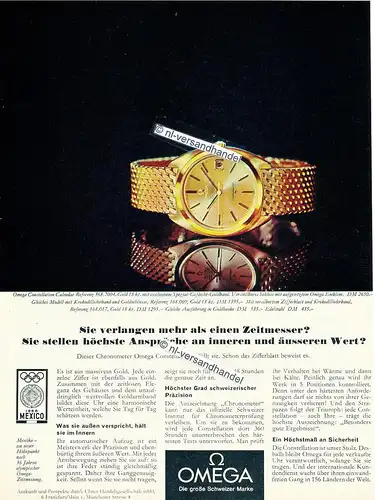 Omega-Constellation-1967-Reklame-Werbung-genuine Advertising - nl-Versandhandel 