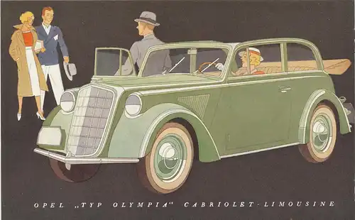 Opel -  Olympia  -  1935  - Prospekt  - Deutsch - nl-Versandhandel