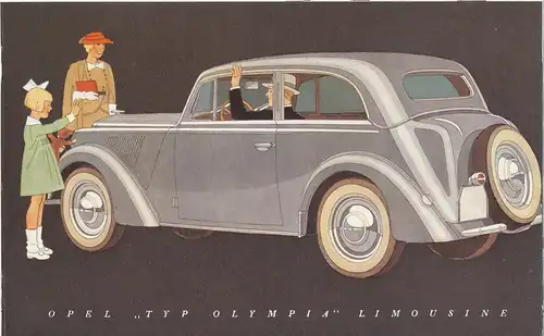 Opel -  Olympia  -  1935  - Prospekt  - Deutsch - nl-Versandhandel