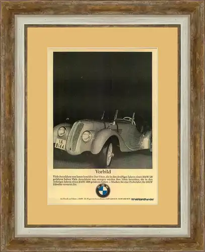 BMW-328-1965-ORIGINAL-Reklame-Werbung-genuine Ad-La publicité-nl-Versandhandel