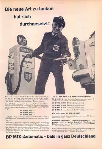 BP-1959-Benzin-Reklame-Werbung-vintage petrol print ad-Vintage Publicidad