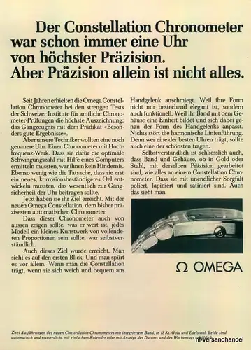 OMEGA-GOLD-1971-Reklame-Werbung-genuine Ad-La publicité-nl-Versandhandel
