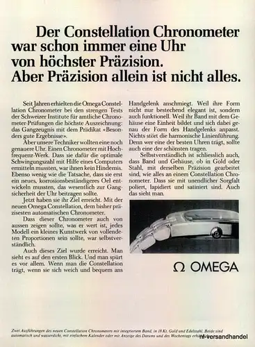 OMEGA-CHRONOMETER-1971-Reklame-Werbung-genuine Ad-La publicité-nl-Versandhandel