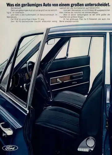Ford-20M-1969-Reklame-Werbung-vintage print ad-Publicidad 