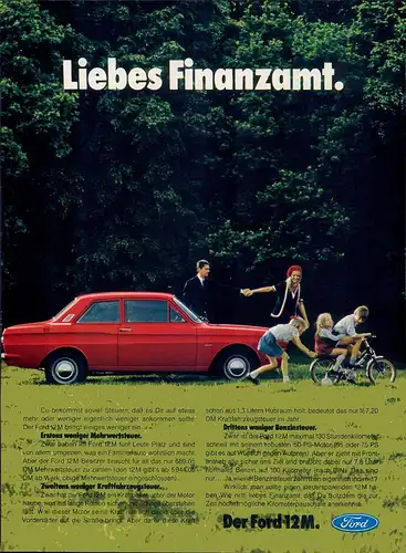 Ford-12M-1969-Reklame-Werbung-vintage print ad-Publicidad
