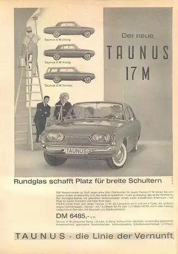 Ford-Taunus-17m-1960-III-Reklame-Werbung-vintage print ad-Publicidad 
