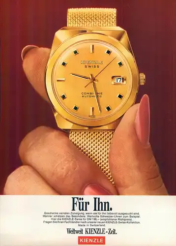 Kienzle-Combi-Time-1969-Reklame-Werbung-genuineAdvertising-nl-Versandhandel