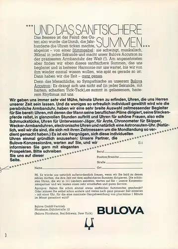 Bulova-Accutron-1969-II-Reklame-Werbung-genuineAdvertising-nl-Versandhandel