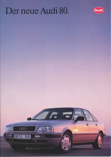 Audi 80 - Der neue Audi 80 - Prospekt -  Juni 1991