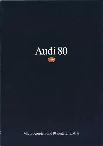 Audi 80 - procon-ten -  September 1988 