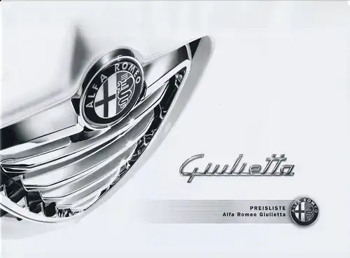Alfa Romeo - Giulietta - Preisliste - Deutsch - 02/11 - Hilfe für Gebrauchtkauf!