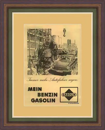GASOLIN-1965-ORIGINAL-Reklame-Werbung-genuine Ad-La publicité-nl-Versandhandel
