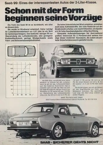 Saab-99-1974-Reklame-Werbung-vintage print ad-Vintage Publicidad